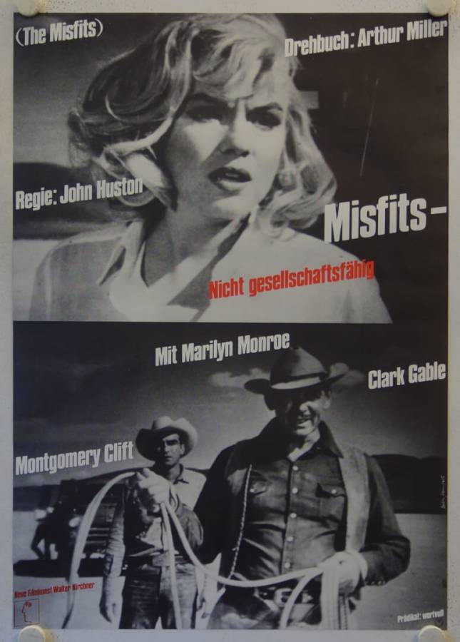 The Misfits original release german movie poster